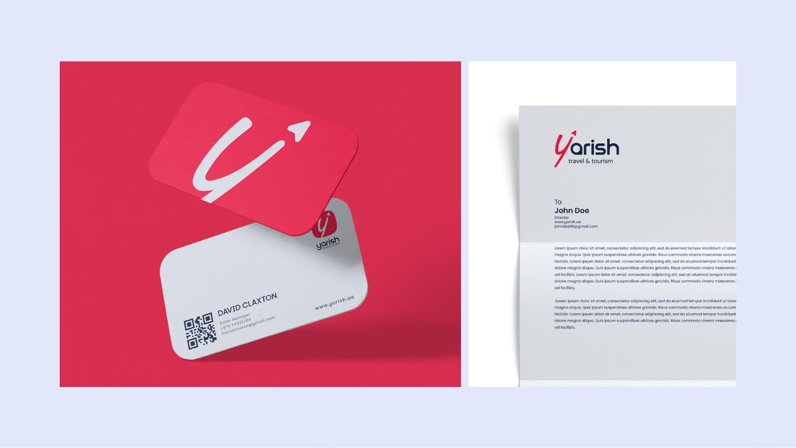 Yarish Travel & Tourism — Brand Identity, Print Collateral